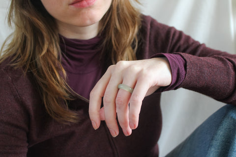 'Chloe' Jade Ring (US 6, 16.5mm)