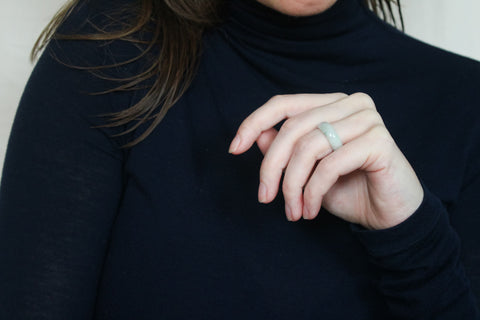 Jade ring 'Ruth' (US 7, 17.3mm)