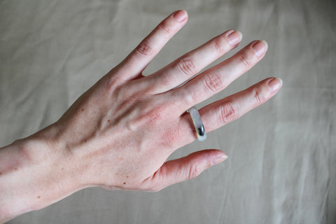 'Benthe' Jade Ring (US 9, 19mm)