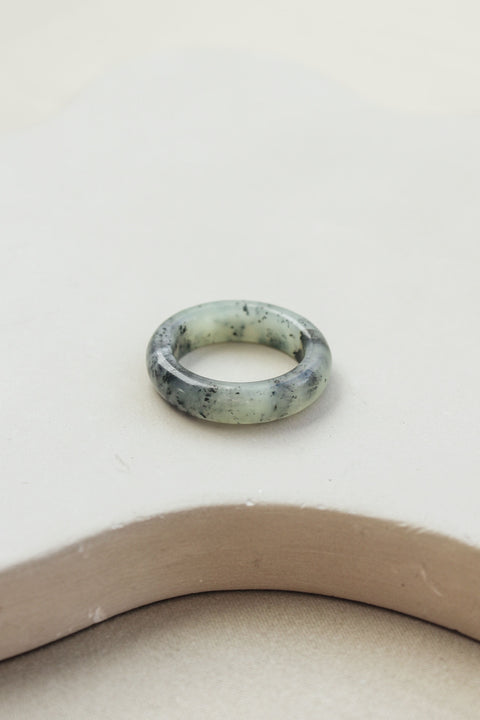 'Nedda' Jade Ring (US 8, 18.2mm)