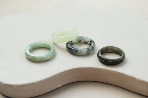 Jade ring 'Didde' (US 8, 18.2mm)