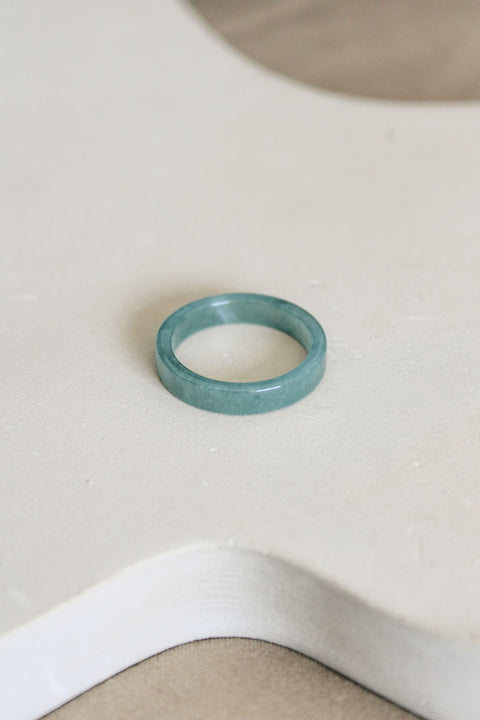 'Edda' Jade Ring (US 8, 18.1mm)