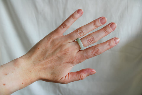'Senne' Jade Ring (US 6.5, 17mm)