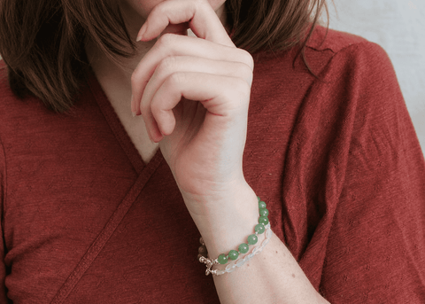 Maansteen armband 'Elin'