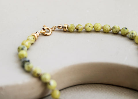 Jaspis ketting 'Féline'