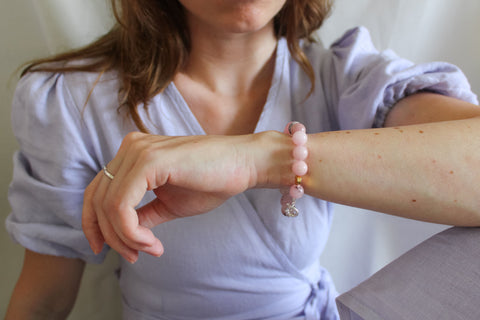 'Julie' Kersenbloesem Jaspis Armband