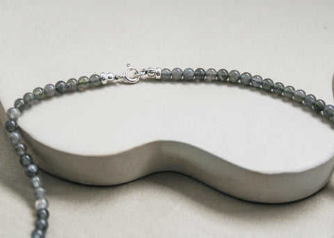 Labradoriet ketting 'Flore'