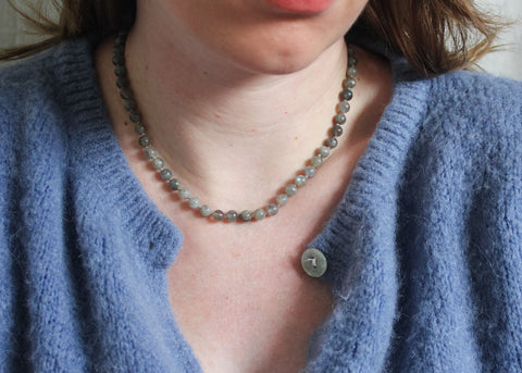 Labradoriet ketting 'Inès'