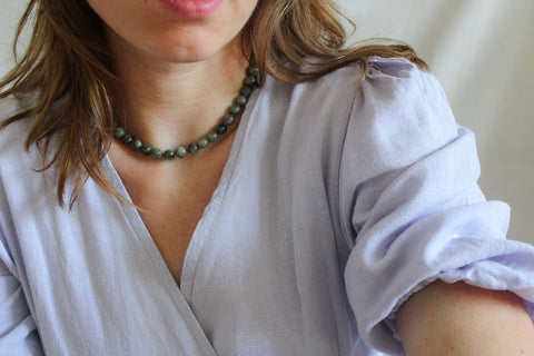 'Ella' Labradoriet Ketting