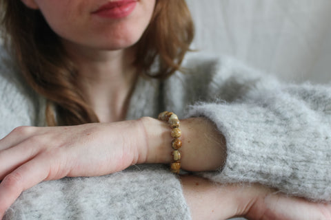 'Celia' Landschapsjaspis Armband