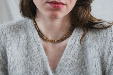 'Mabel' Landschapsjaspis Ketting