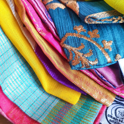 Large sari gift bags with drawstring - Shakti.ism | शक्तिवाद