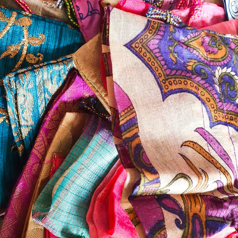 Large sari gift bags with drawstring - Shakti.ism | शक्तिवाद