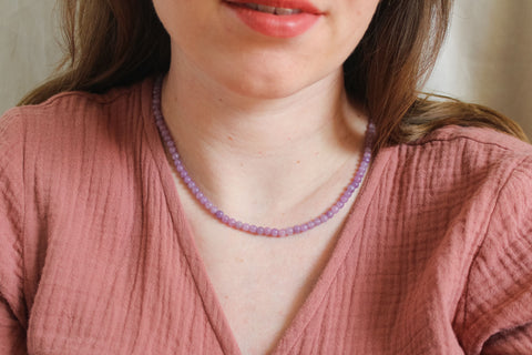 Lepidoliet ketting 'Flore'
