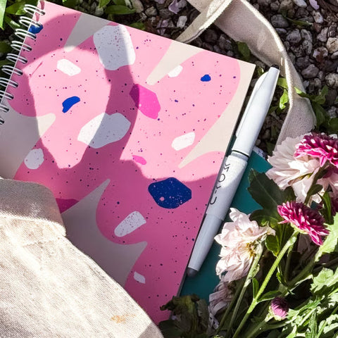 Erasable Notebook A4 - Flamingo Desert