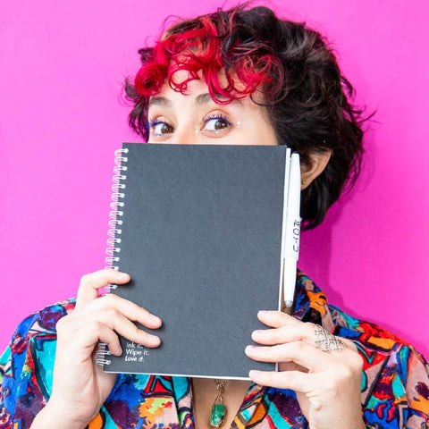Erasable Notepad A6 - Pitch Black