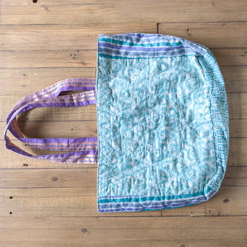 Large sari market shopper tote bags