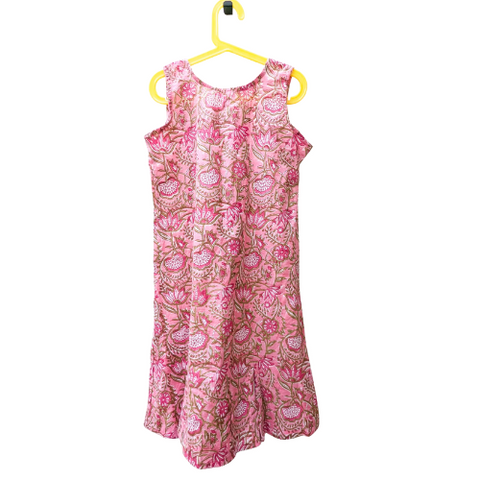 Beautiful block print cotton summer dresses for children