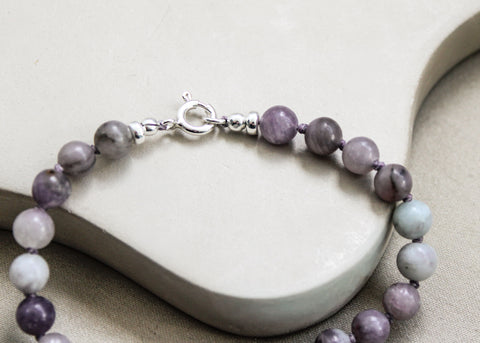 Amethist armband 'Inès'