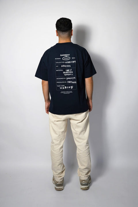 T-shirt 'Tag' - Reborn 003 - Navy Blue