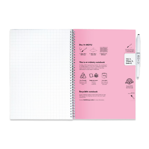 Erasable Notebook A4 - Love Garden
