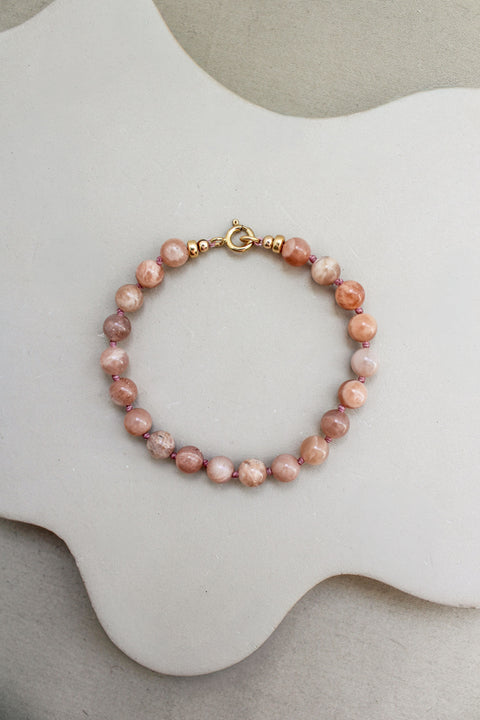 Maansteen armband 'Inès'