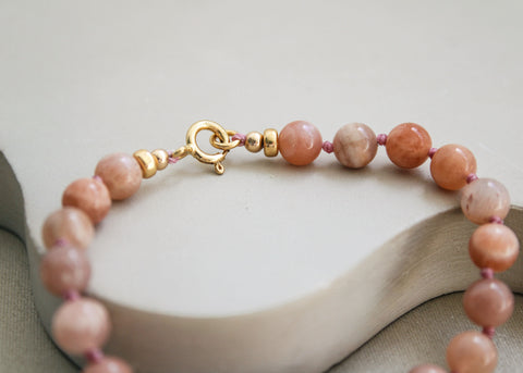Maansteen armband 'Inès'
