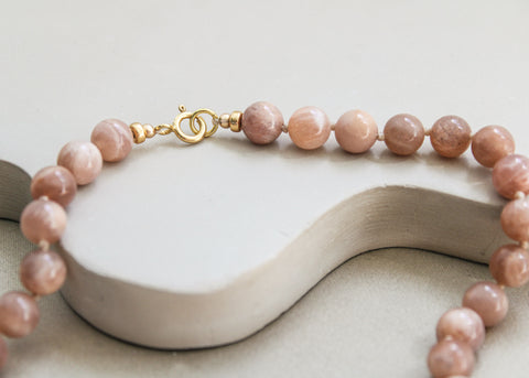Maansteen ketting 'Stella'