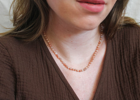 Maansteen ketting 'Féline'