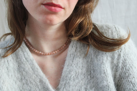'Mabel' Maansteen Ketting