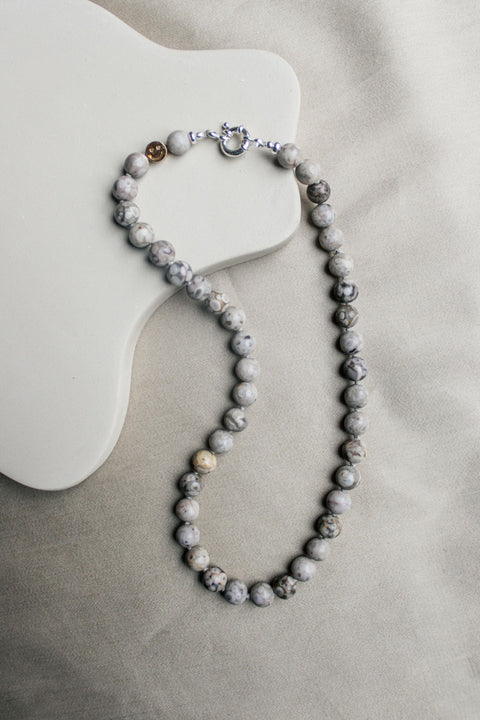 Duurzame maifan mineraal ketting, handgemaakte sieraden