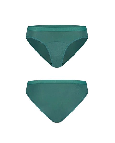 menstruatie bikini undie gemaakt van bamboe voor meiden in het groen