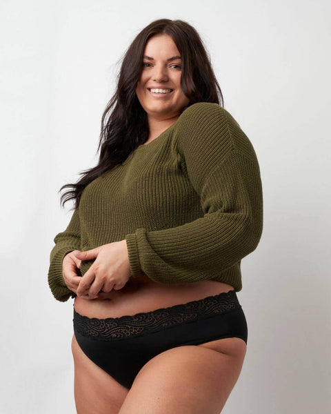 classic lace brief | average - 2 tampons