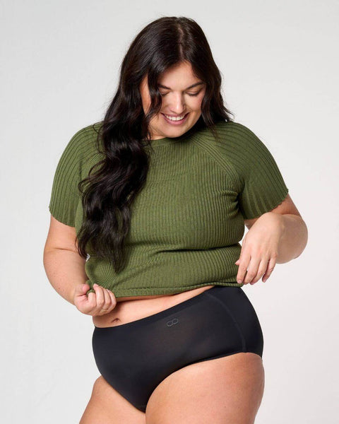 highwaist hiphugger | gemiddeld-zwaar - 2 tot 3 tampons