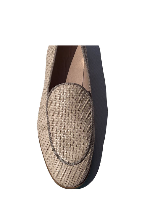 Princesa Loafer Beige Raffia