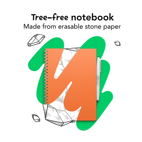 Erasable School Notebook A4 – Grid Pages