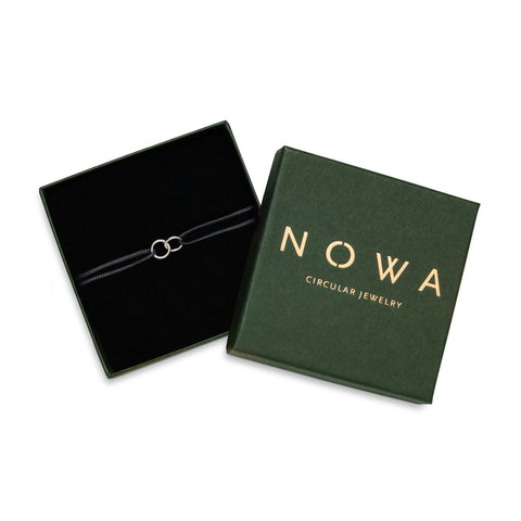 No Waste armband zilver