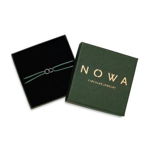 No Waste armband zilver