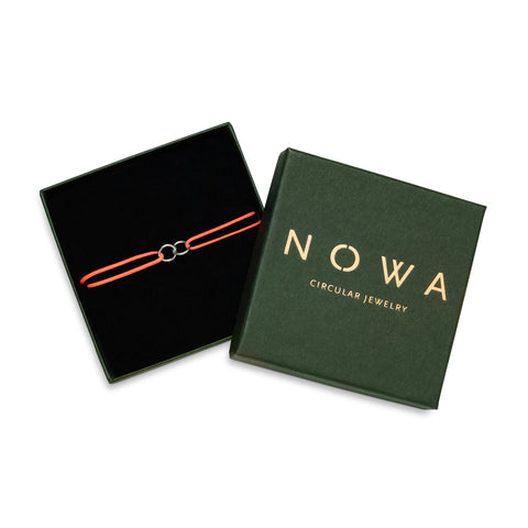 No Waste armband zilver