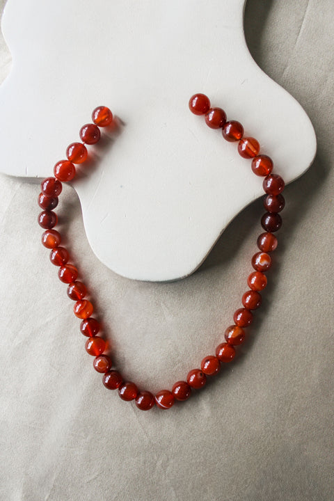 'Julie' Oranje Agaat Ketting