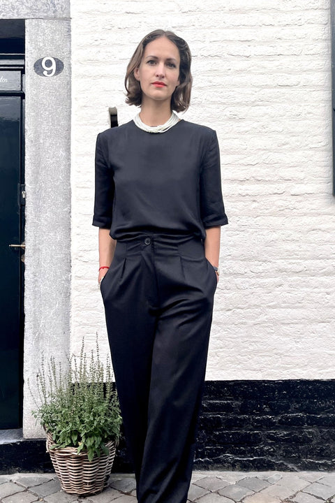 Palmyra blouse - black - Fransje Sophie