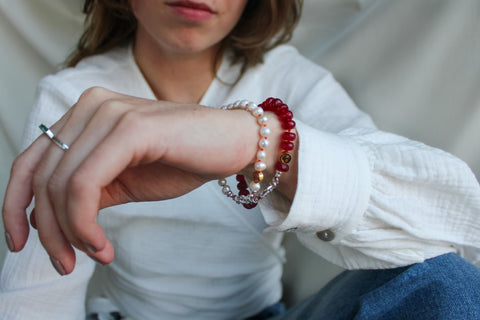 'Claire' Robijn in Zoisiet Armband