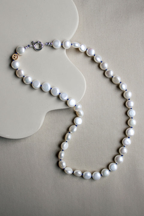 Duurzame parel ketting, handgemaakte sieraden