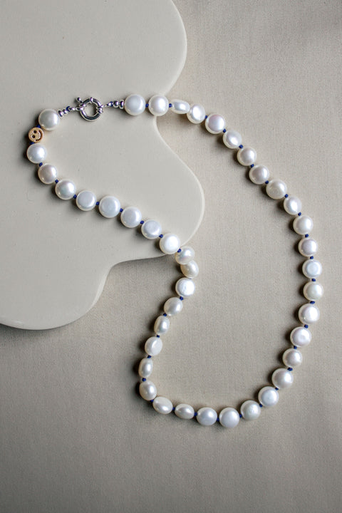 Duurzame parel ketting, handgemaakte sieraden