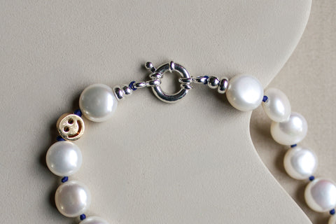 Parel ketting Grace met zilveren sluiting