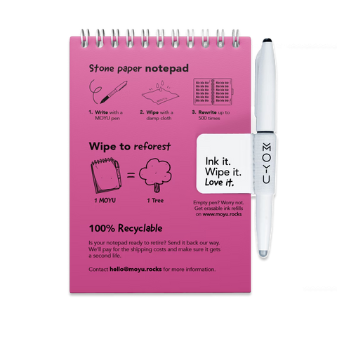 Erasable Notepad A6 - Passion Pink