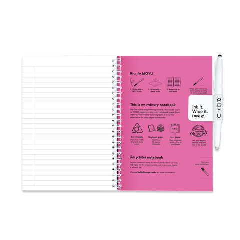 Erasable Agenda A5 - Passion Pink
