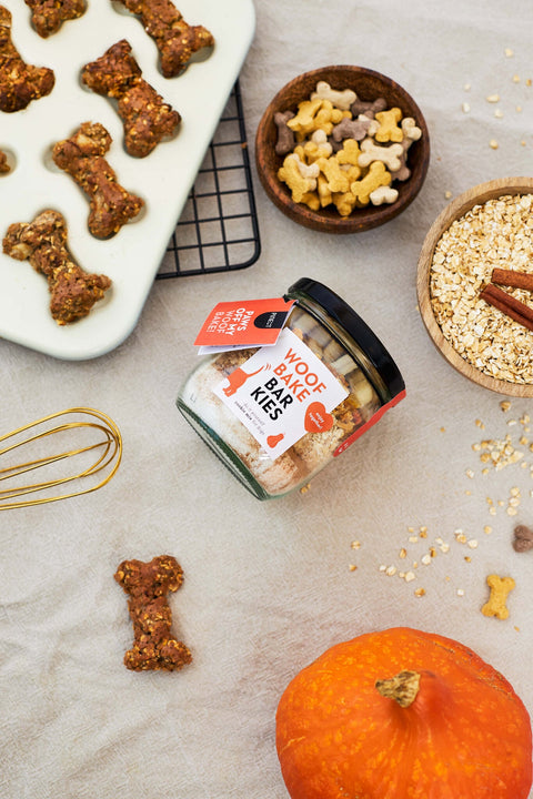 DIY Hondenkoekjes Bakmix |WoofBake | Barkies | Doos met 8 stuks