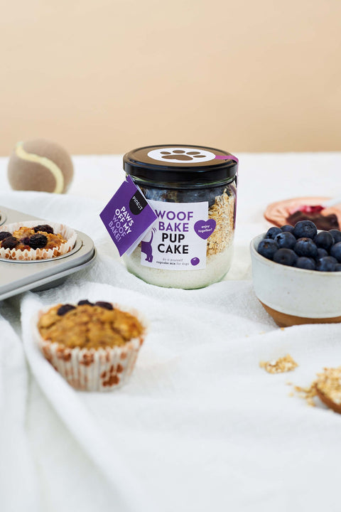 DIY Hondenkoekjes Bakmix |WoofBake | Pupcake BIO | Doos met 8 stuks