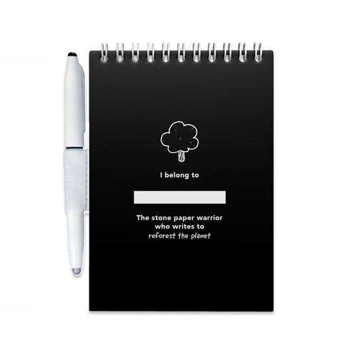 Erasable Notepad A6 - Pitch Black
